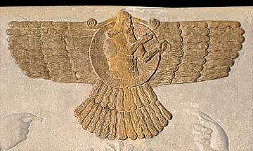 3d - Asar-Ashur-Osiris in winged disc