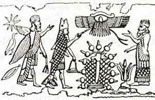 17a - Enki lands on Earth in the Persian Gulf, donned the "Fishes Suit", & meets Alalu ashore; Kish artifact of lost ancient history, a time forgotten when the gods walked the Earth with earthlings