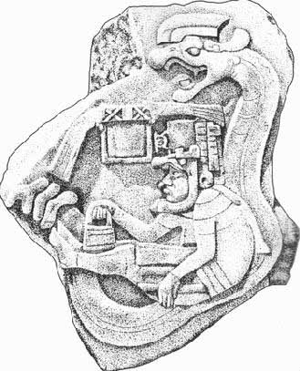 1bb - Olmec pilot with monitor, Olmecs walked with, worked with, & even flew with Ningishzidda & his family, moving them from Africa to the Yucatan Peninsula