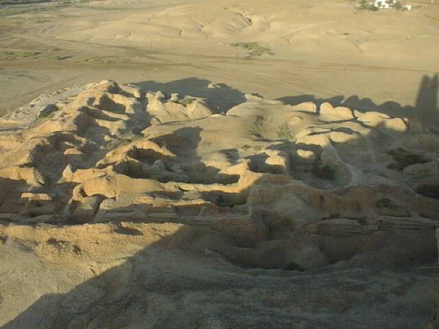 2 - mud brick-built Borsippa, covered with mud, destroyed by Xerxes of Persia, patron city of the god Nabu from thousands of years ago; Nabu is Marduk's 3rd & only living, or eldest living son