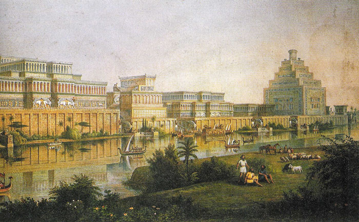 2b - Lagash re-creation, Ninurta's beautiful city on the Tigris River, built from mud bricks that stands the test of thousands of years of time