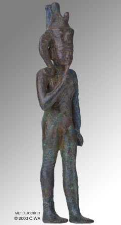 2d - Horus the Child, miracle son, thanks to Ningishzidda, the last male descendant to Marduk of Enki's side of the gods stationed on Earth Colony