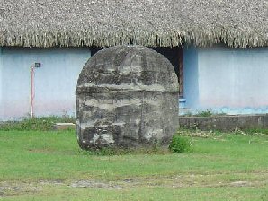 2p - Olmec head artefact, possibly a king's head, hundreds of Olmec heads have been discovered so far, kings carved in succession, Olmec's are black Africans shipped to the Yucatan by Ningishzidda due to his expulsion from Egypt by his brother Marduk, the 1st earthlings to inhabit So. America, as dislpayed by Sitchin in the Mexico City Museum