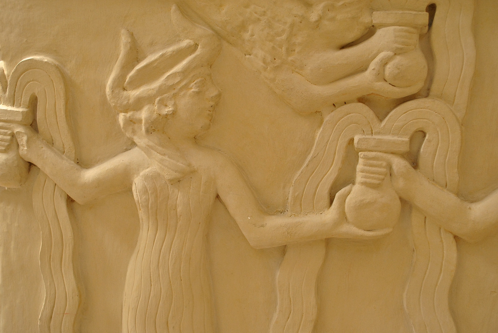 sacred water basin in Lagash, Ninurta's city of Lagash artifact of goddesses insuring there was life-giving waters for the people, today destroyed by Islamic Radicals out to eliminate all artifacts of the giant alien gods in our ancient past