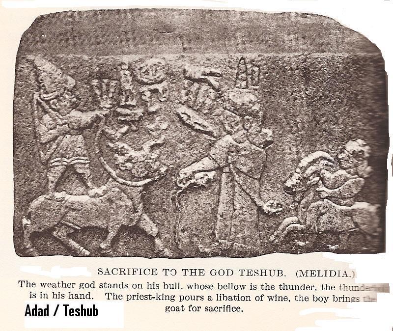 3j - Teshub - Adad in the sky with his Zodiac symbol Taurus the Bull