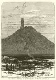 13 - old photo of Nabu's patron city of Borsippa, his ziggurat temple-residence and father Marduk's Tower of Babel