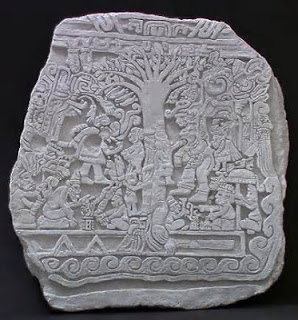 15 - Guatamalan artifact of bearded Mesopotamian gods