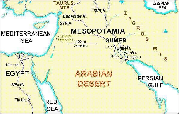 2a - Mesopotamia, land of the alien giant  gods who came down