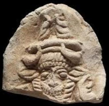 1w - damaged stele of Nergal with happy face