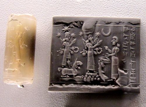 3 - Inanna & Ninurta ready for war, with Ninhursag, cautioning them against aggression