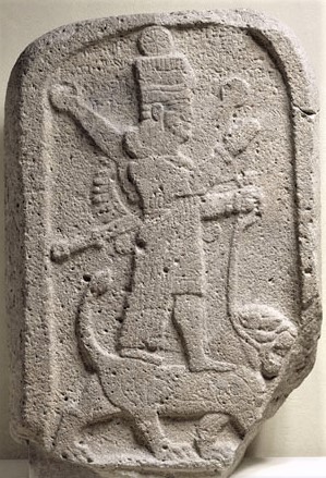 3 - war dressed Ishtar atop lion - Leo