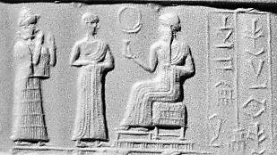 39 - Ninsun with another semi-divine descendant made king of Ur by Nannar, & Nannar