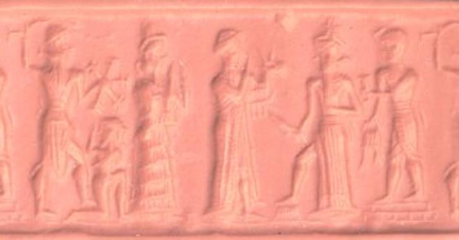 5 - Ninurta attacks earthling with 50-headed mace, Ninsun, Nannar, Utu, & semi-divine high-priest of Ur