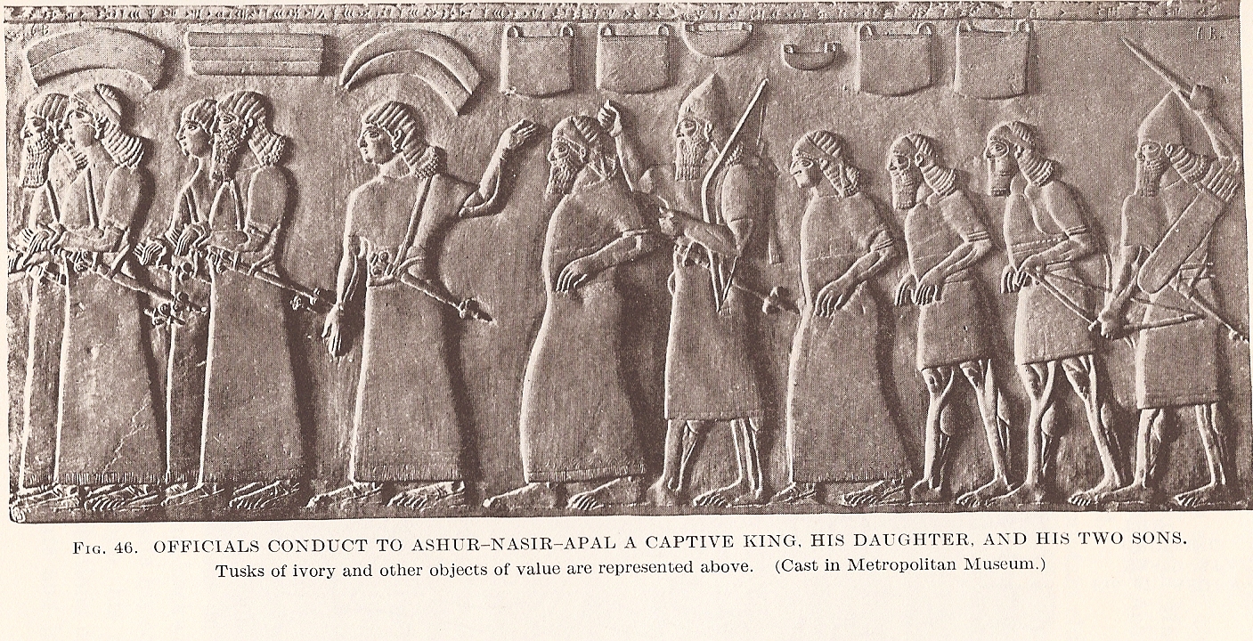 14w - King Ashur-Nasir-Apal II, easily recognized due to his size
