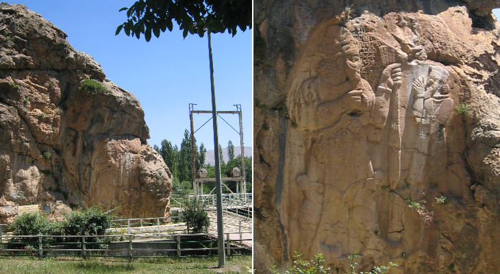 4 - another look at giant Adad & unidentified mixed-breed king, semi-divine descendant of the gods, one of the "Heroes of old, men of renown" as stated in the Biblical text in Genesis 6:4
