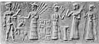 10 - Haia, spouse Nisaba, Inanna, semi-divine king, & Ninlil