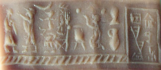 2y - Nannar & others with his Moon crescent symbol