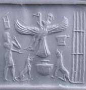 3dd - the eagle symbol for pilot carries Etana off Earth & space-traveled to other worlds; SEE BIBLICAL FORBIDDEN "BOOK OF ENOCH" for the many, many similarities