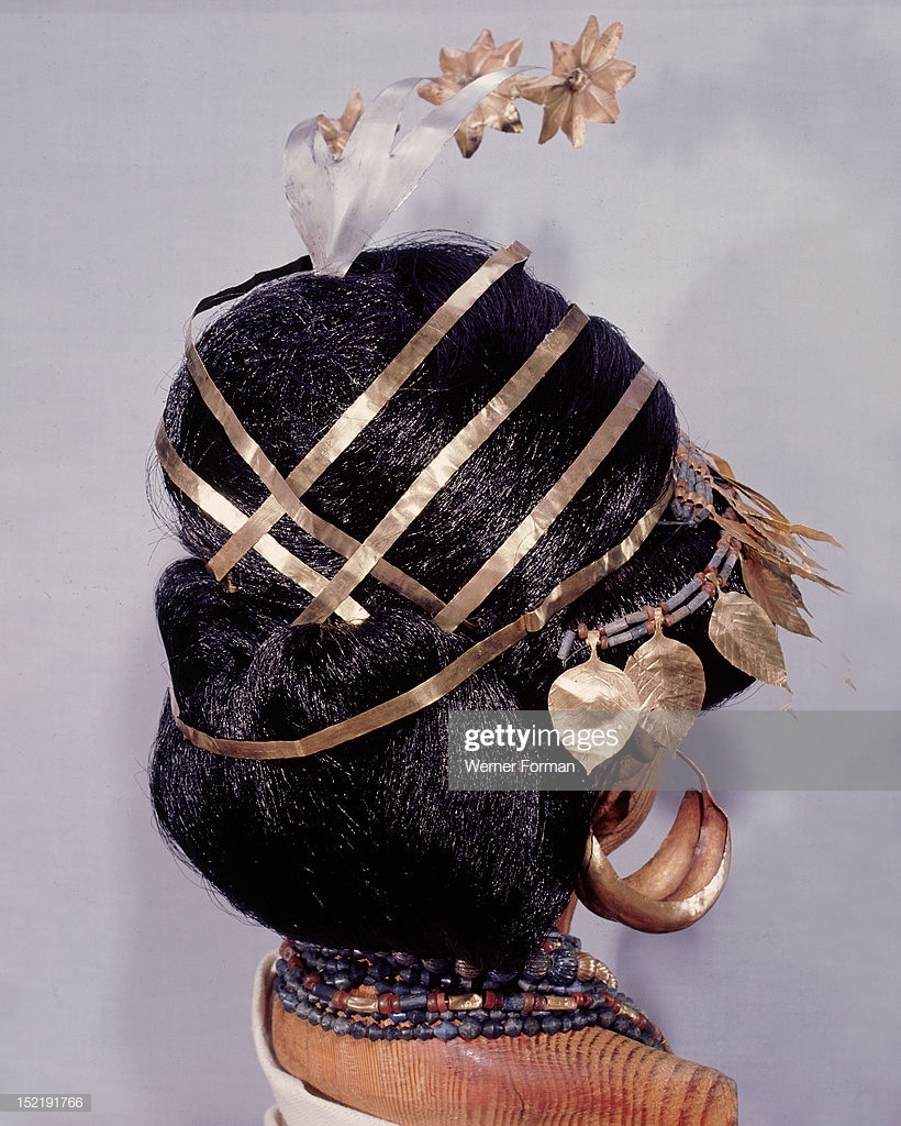 3a - hair net, ear rings, & necklace jewelry