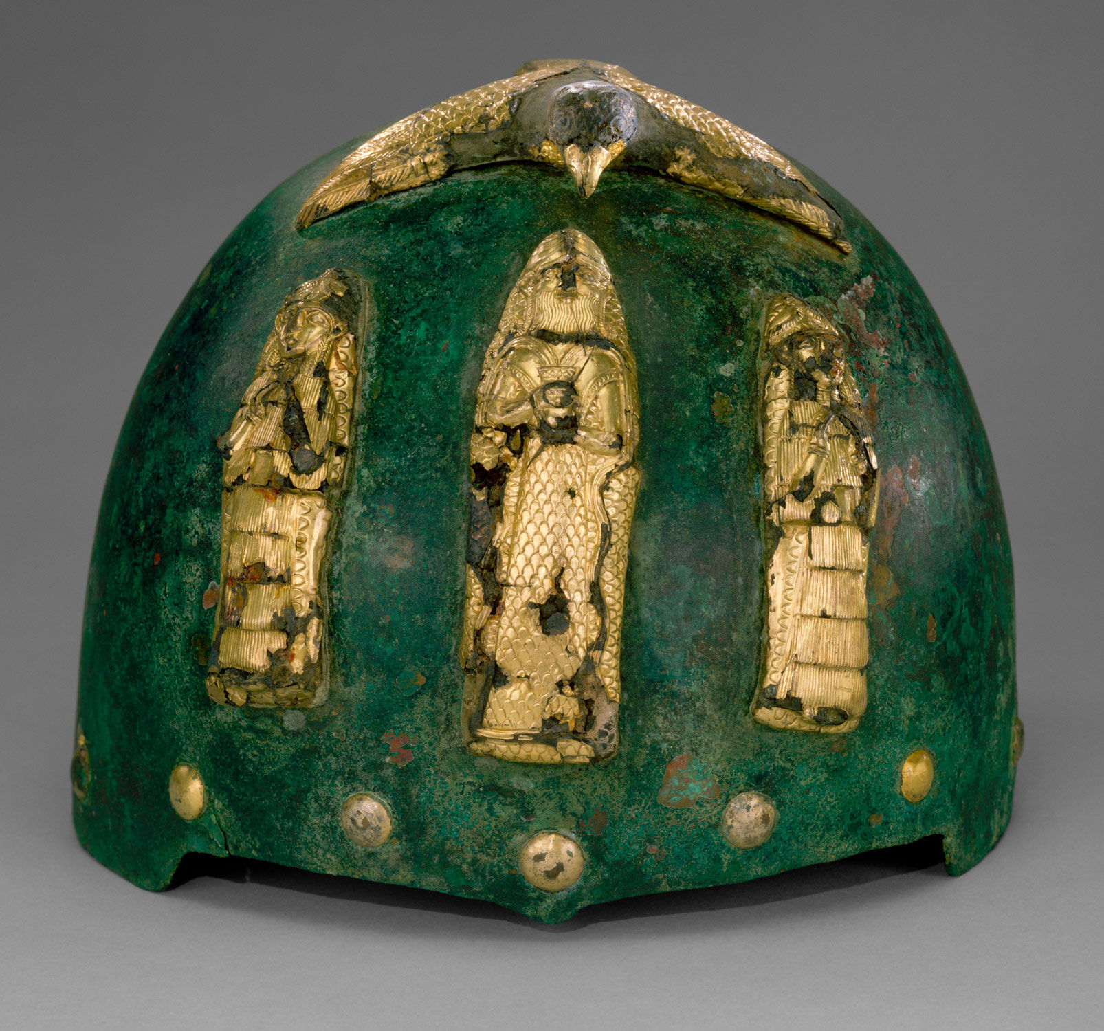 57 - decorative war helmet from Ur