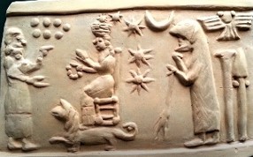 2ha - Nibiru's Sky-Disc, Nannar's Moon Crescent, Inanna's 8-Pointed Star, Enlil's 7-Planets, Marduk's Rocket, , Nabu's Double-Stylus symbols_, Bau & Enlil