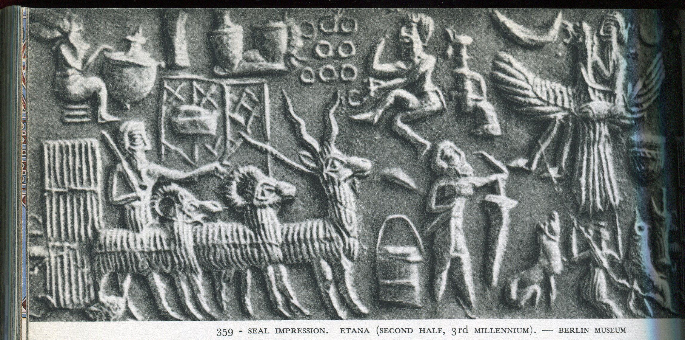 3d - 13th Kish King Etana in flight for heaven to see alien King Anu