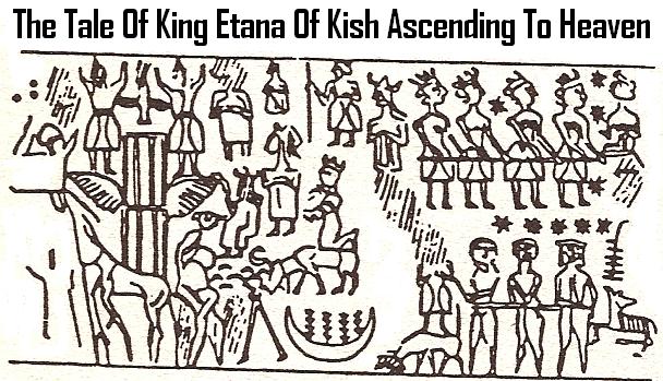 3m - Mesopotamian scene where Kish King Etana ascends to Heaven