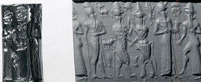 p - Lugalbanda, bull-god & Enkidu, semi-divine son of Lugalbanda, & Utu