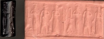 39 - naked Inanna, semi-divine king, & Ningal