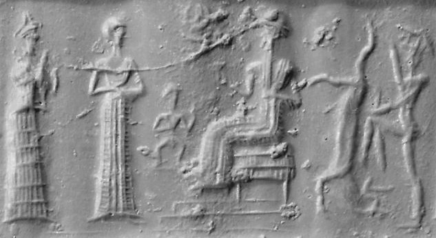 63 - giant goddess Ninsun, a giant semi-divine descendant-king, & Nannar, patron god over Ur